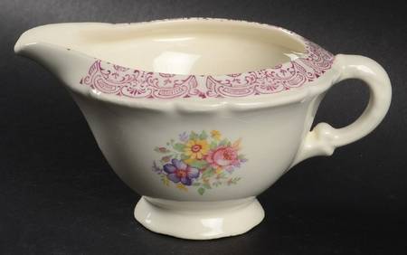 Burgundy Lace Creamer by French Saxon