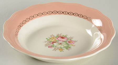 Dusty Rose Coupe Soup Bowl