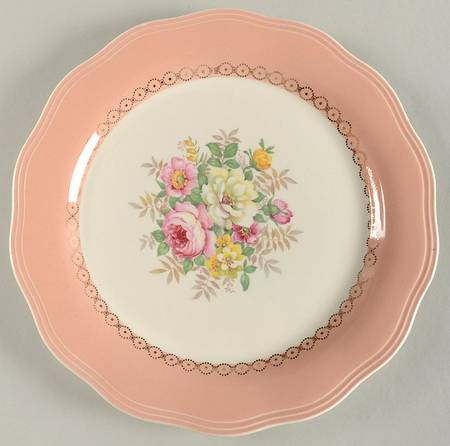 Dusty Rose Luncheon Plate