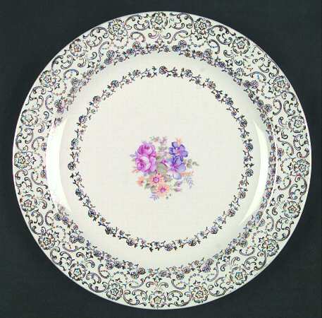 Gold Lace Luncheon Plate