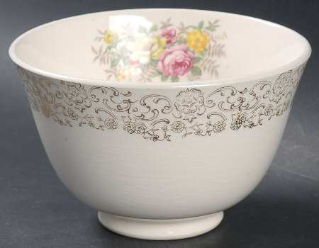 Old Lace Cranberry Bowl