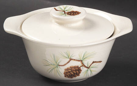 Pine Cone Sugar Bowl & Lid