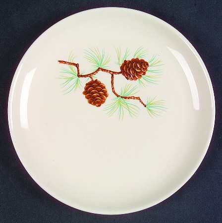 Pine Cone Bread & Butter Plate