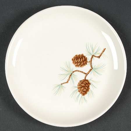 Pine Cone Bread & Butter Plate