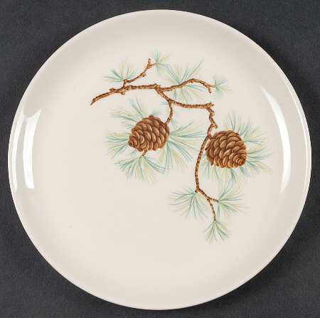 Pine Cone Salad Plate