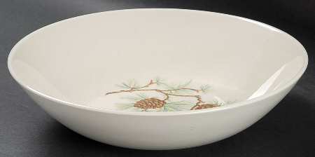 Pine Cone 8" Round Vegetable Bowl