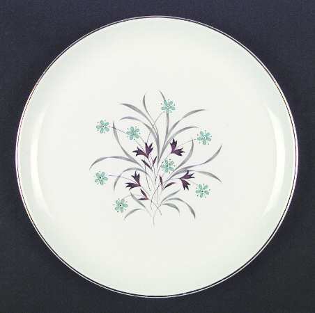 Star Flower (Gold Trim) Luncheon Plate