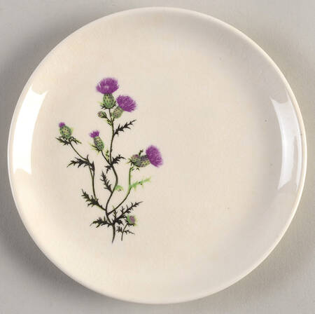 Thistle (No Gold Border) Bread & Butter Plate