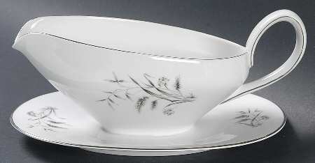 Silver Harvest Gravy Boat with Attached Underplate