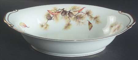 Autumn 10" Oval Vegetable Bowl
