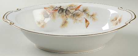 Autumn 11" Oval Vegetable Bowl