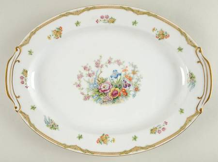 Fleurette 16" Oval Serving Platter