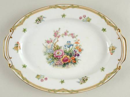 Fleurette 12" Oval Serving Platter