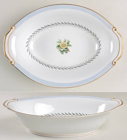 Island Wreath 10" Oval Vegetable Bowl