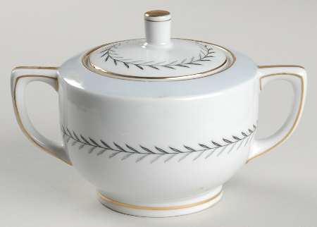 Island Wreath Sugar Bowl & Lid