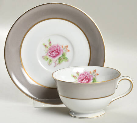 Mayflower Footed Cup & Saucer Set