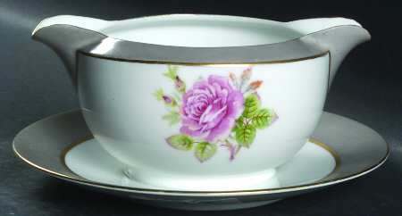 Mayflower Gravy Boat with Attached Underplate