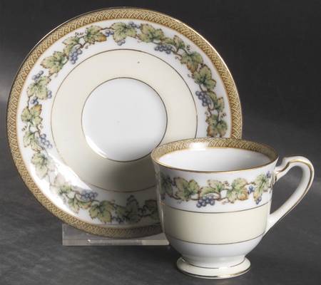 Orchard Footed Demitasse Cup & Saucer Set