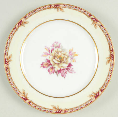 Peony (Band Border) Salad Plate