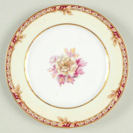 Peony (Band Border) Bread & Butter Plate