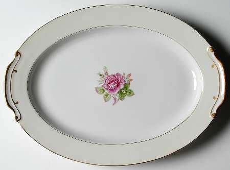 Rosette 16" Oval Serving Platter