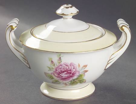 Rosette Sugar Bowl & Lid