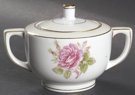 Rosette Sugar Bowl & Lid