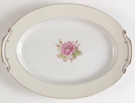 Rosette 12" Oval Serving Platter