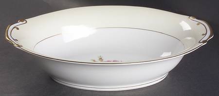 Rosette 11" Oval Vegetable Bowl