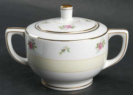 Rosebud Sugar Bowl & Lid
