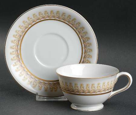 Royal Thistle Footed Cup & Saucer Set