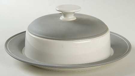 Villa Grande Grey Round Covered Butter