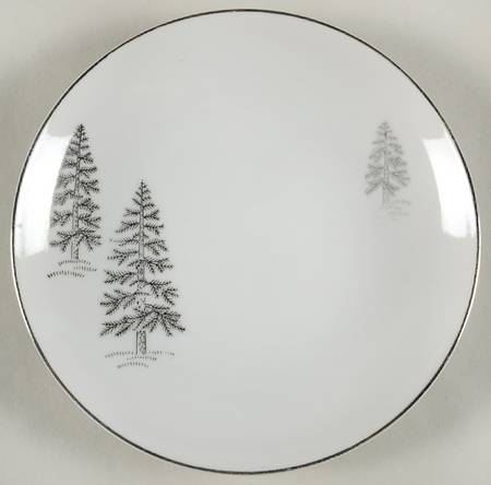 Silver Tree (Coupe) Bread & Butter Plate by Fukagawa