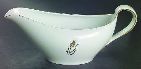 Gold Wheat Gravy Boat