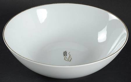 Gold Wheat 10" Round Vegetable Bowl