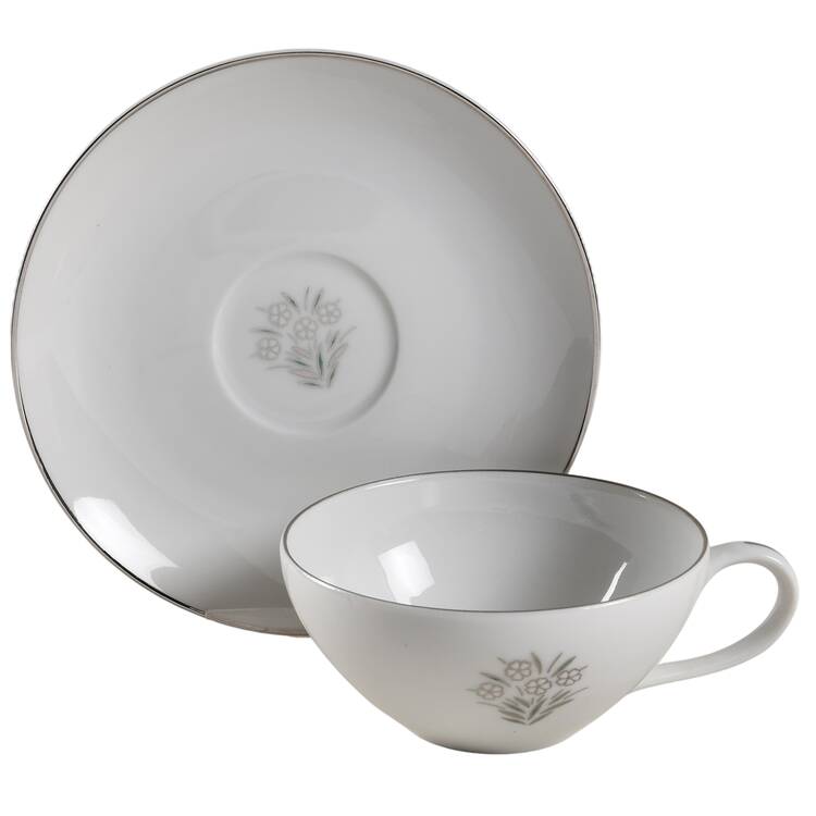 Primrose Flat Cup & Saucer Set