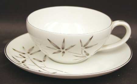 Bamboo Flat Cup & Saucer Set