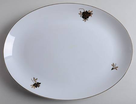 Black Rose 16" Oval Serving Platter