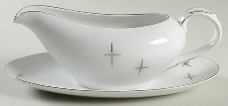 Cross Star Gravy Boat & Underplate/Relish
