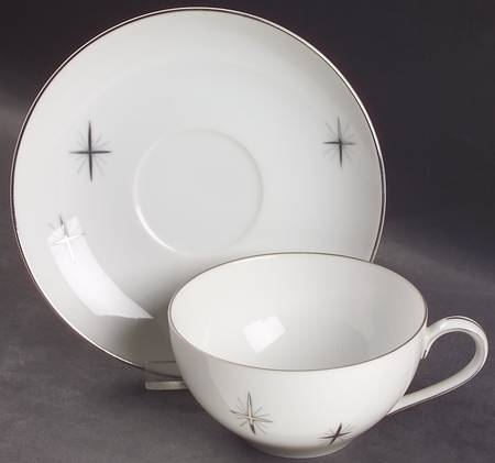 Cross Star Flat Cup & Saucer Set
