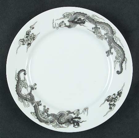 Dragon Gray Bread & Butter Plate