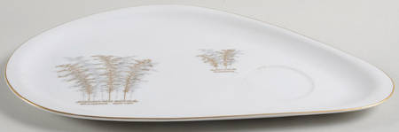 Gold Bamboo Snack Plate