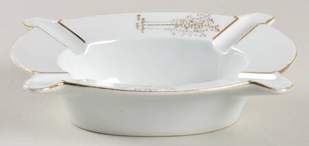 Gold Bamboo Large Ashtray