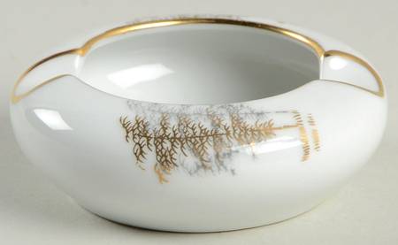 Gold Bamboo Small Ashtray