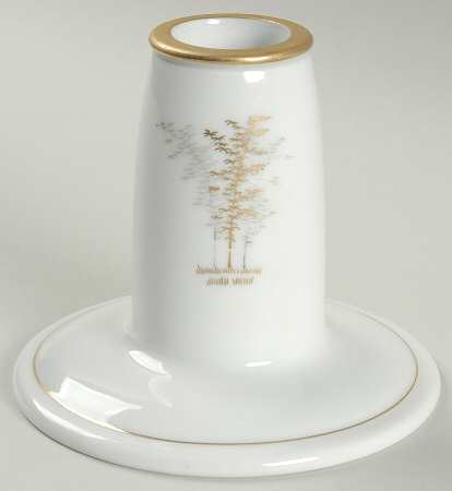 Gold Bamboo 3" Candlestick