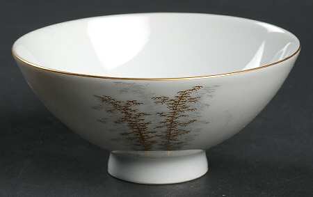 Gold Bamboo Round Compote (Height X Width)