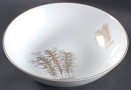 Gold Bamboo 10" Round Vegetable Bowl
