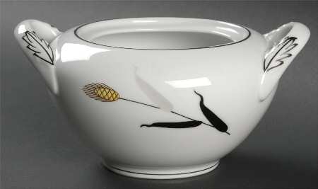Gold Wave Sugar Bowl No Lid