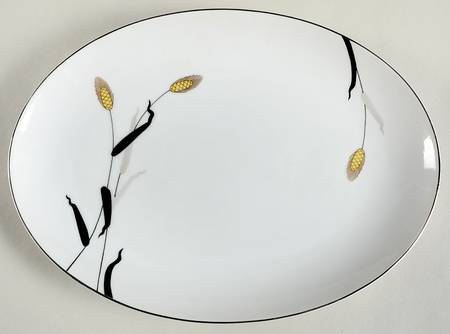 Gold Wave 12" Oval Serving Platter
