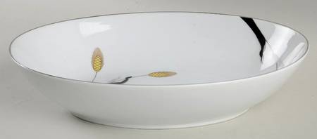 Gold Wave 10" Oval Vegetable Bowl